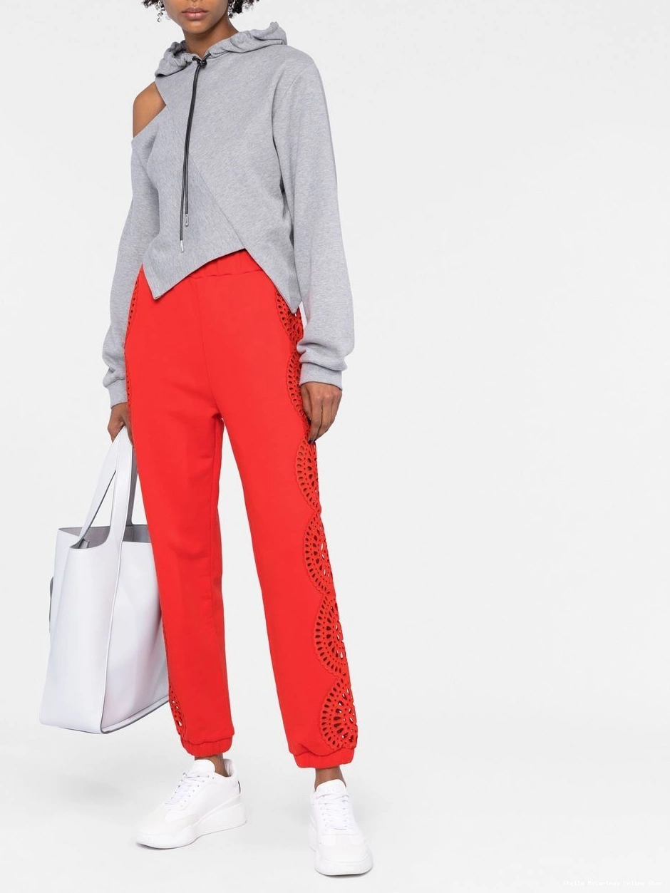 Cheap pants Women Stella McCartney track broderie-anglaise 0405